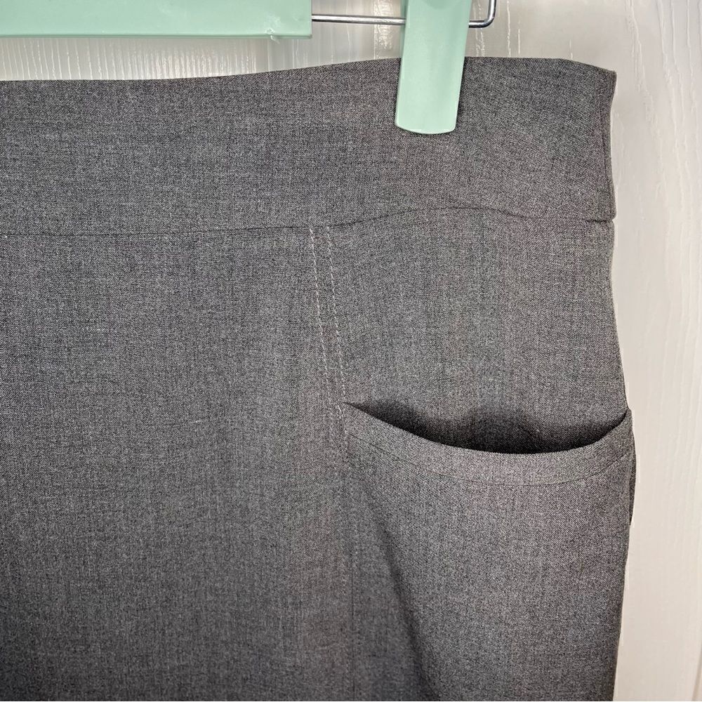 Apostrophe Essentials Pencil Mini Skirt Pockets Grey 8 - Picture 6 of 9